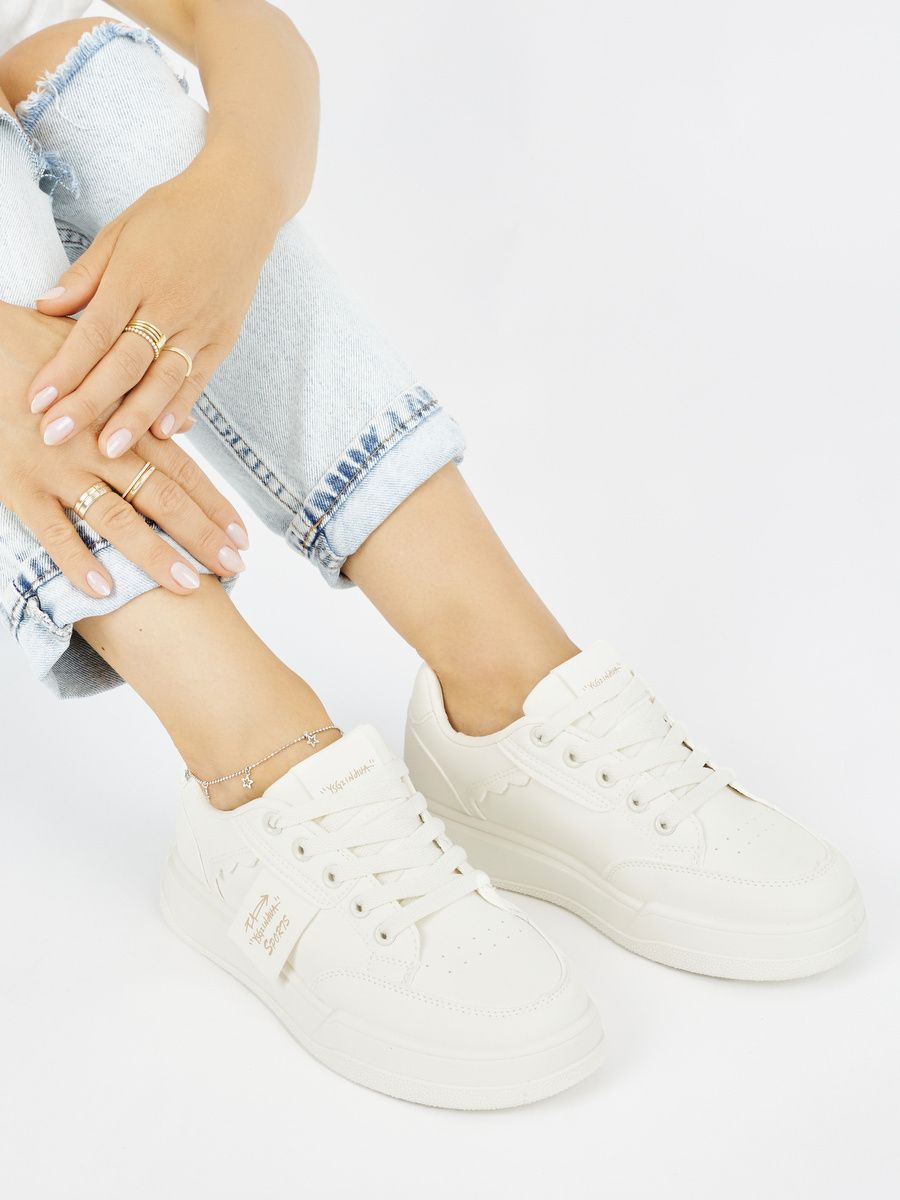 Beige Damen Sport Sneakers