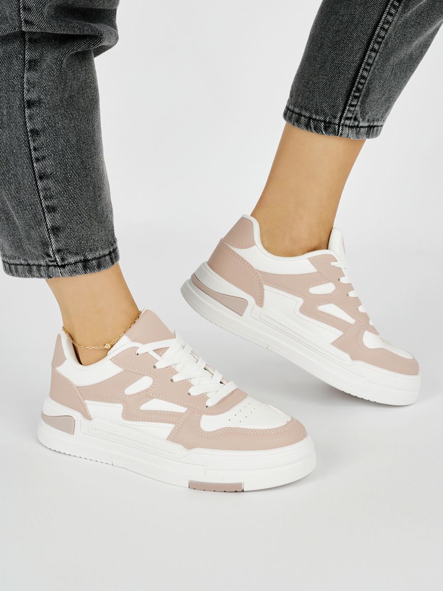 Rosa Damen Sneakers auf Plattform