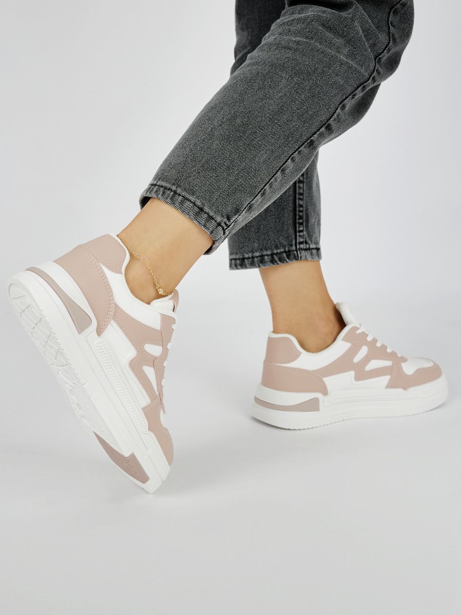 Rosa Damen Sneakers auf Plattform