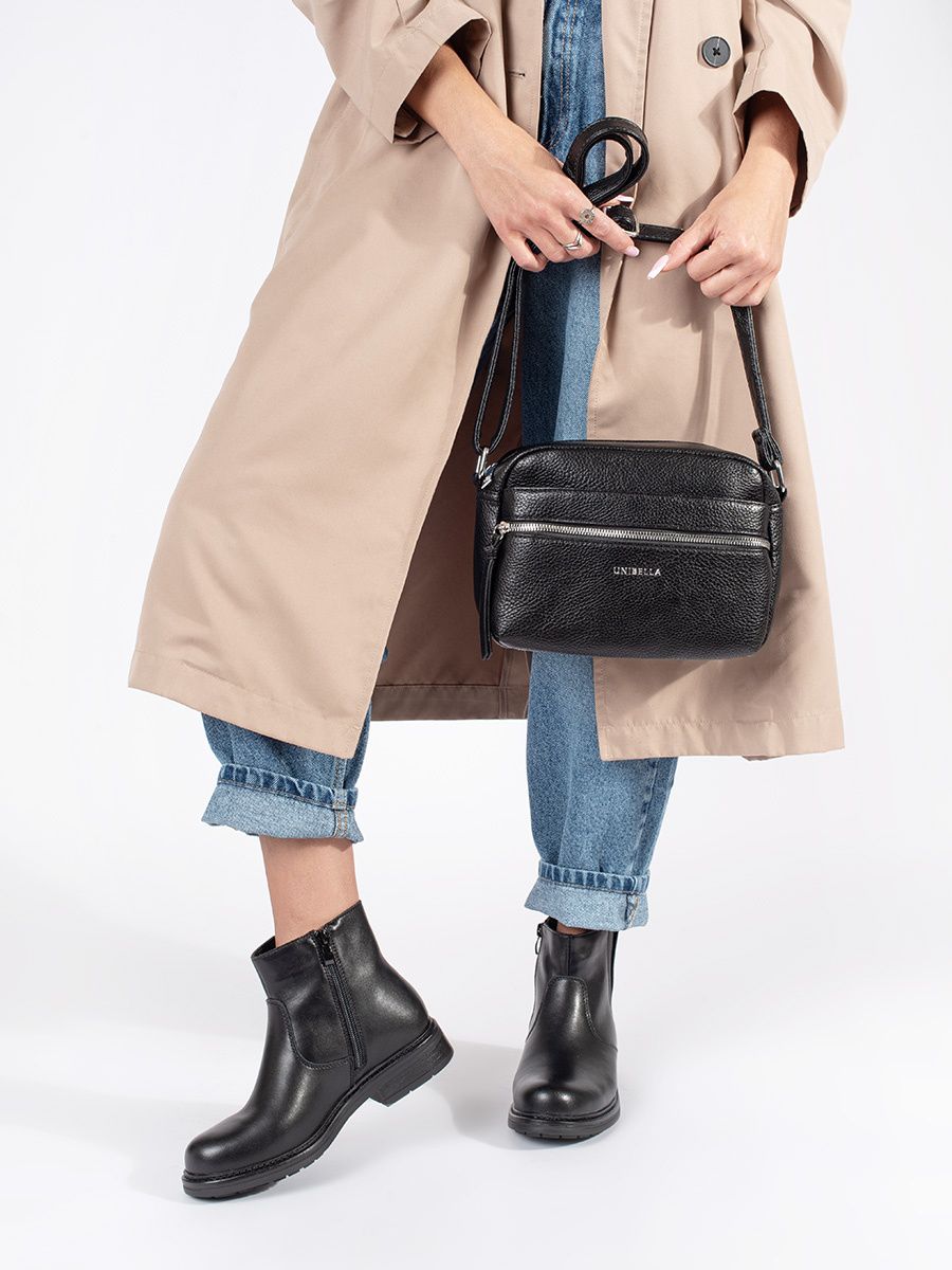 Schwarze Leder Stiefeletten Sergio Leone