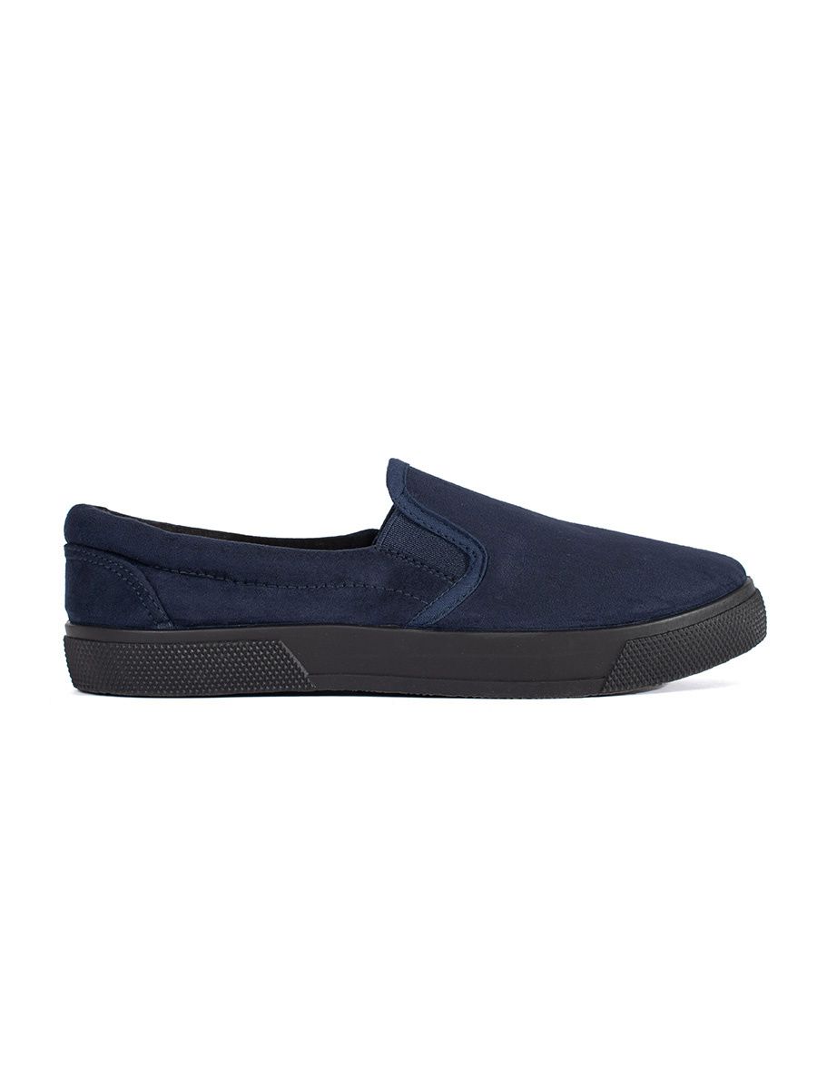 Blaue Slip-On Sneakers
