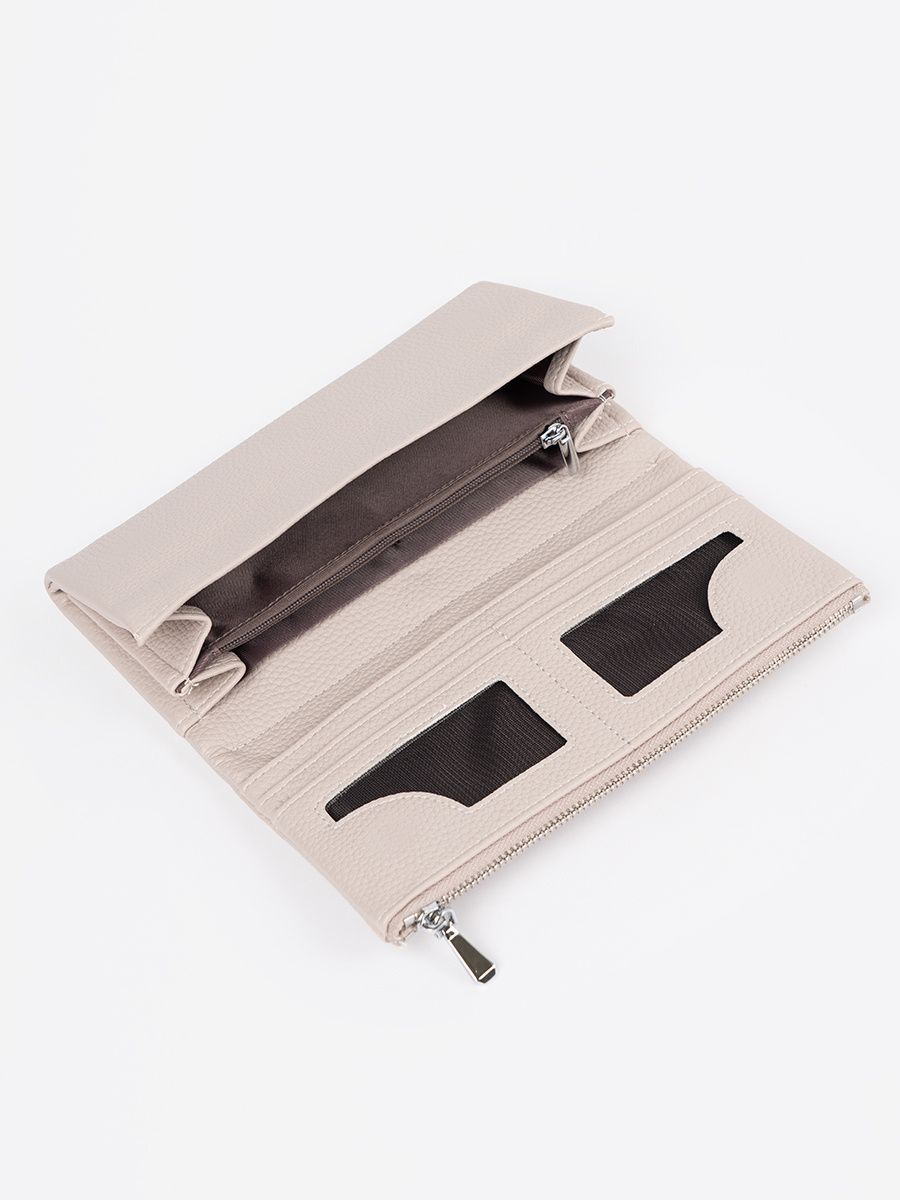 Klassische Damenbörse in hellbeige