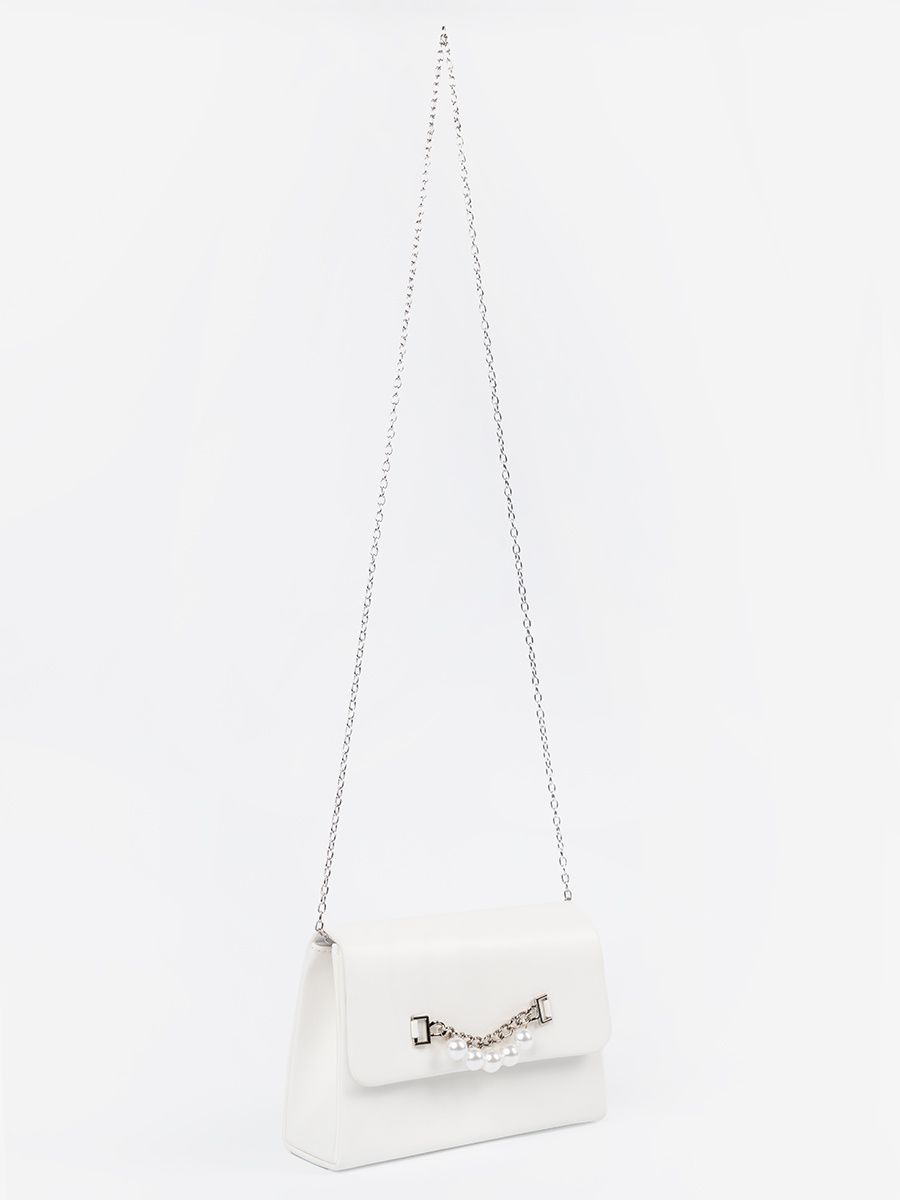 Elegante weiße Handtasche