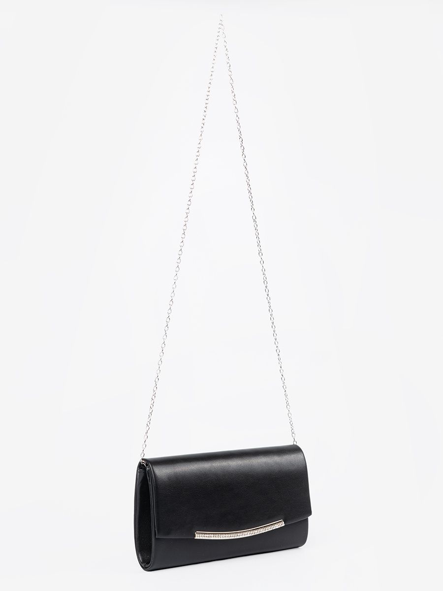 Elegante schwarze Handtasche mit Kette