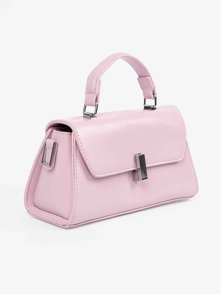 Rosa kleine Handtasche mit Griff