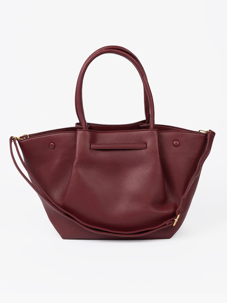 Elegante bordeauxfarbene Shopper-Tasche