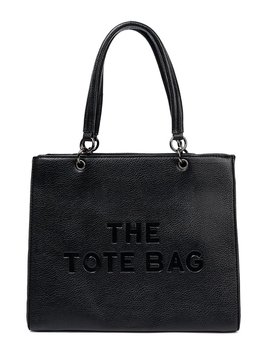 Klassische schwarze Shopper TOTE