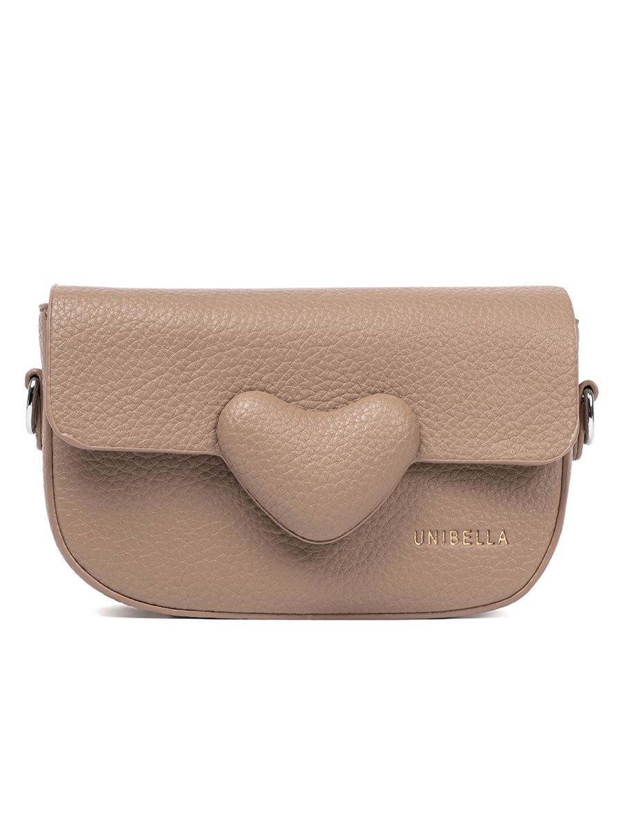 Beige Herz-Handtasche