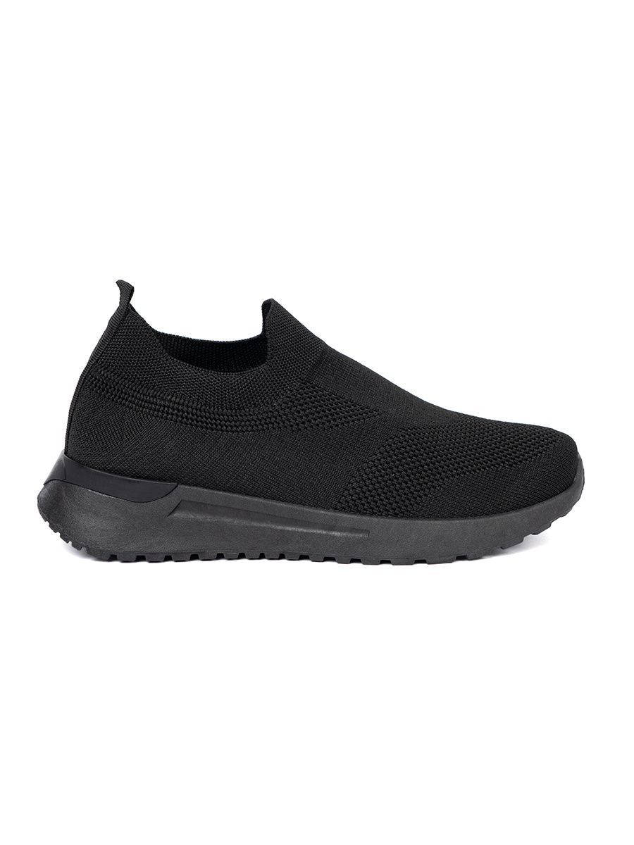 Schwarze Slip-On Sneakers