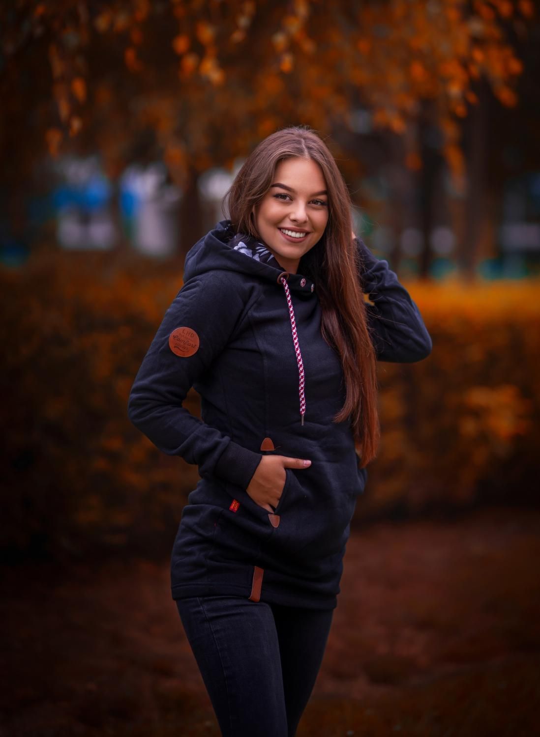 Sweatjacke/Sweatkleid schwarz