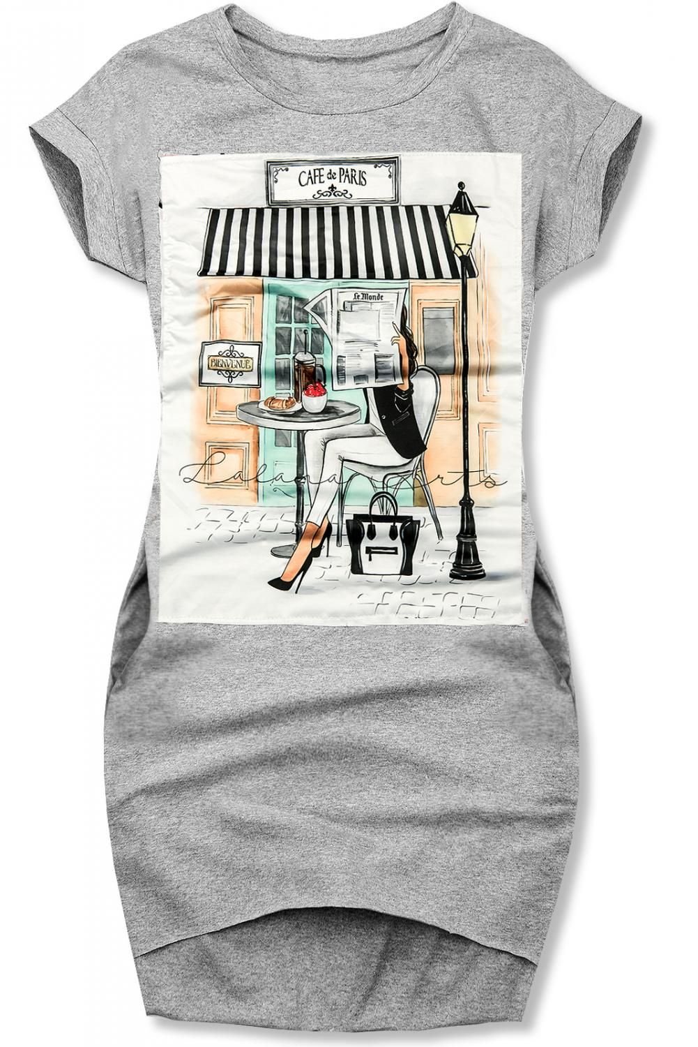 Kleid Cafe de Paris grau