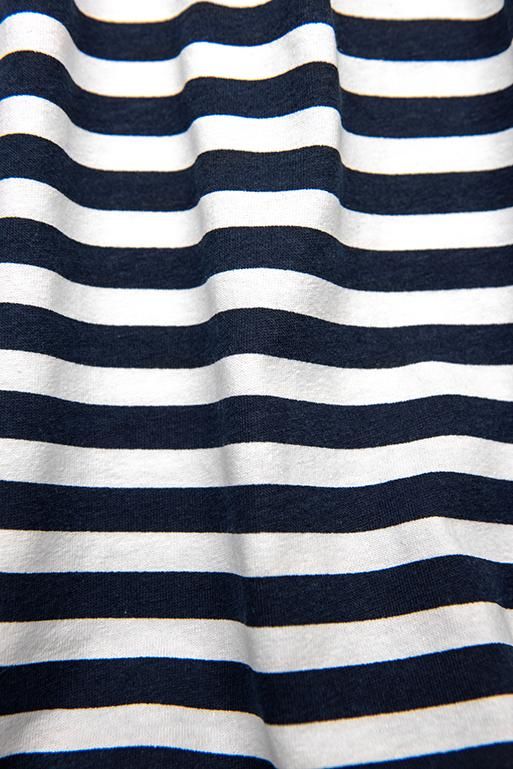 Sommerkleid mit Volants blau/weiß II.