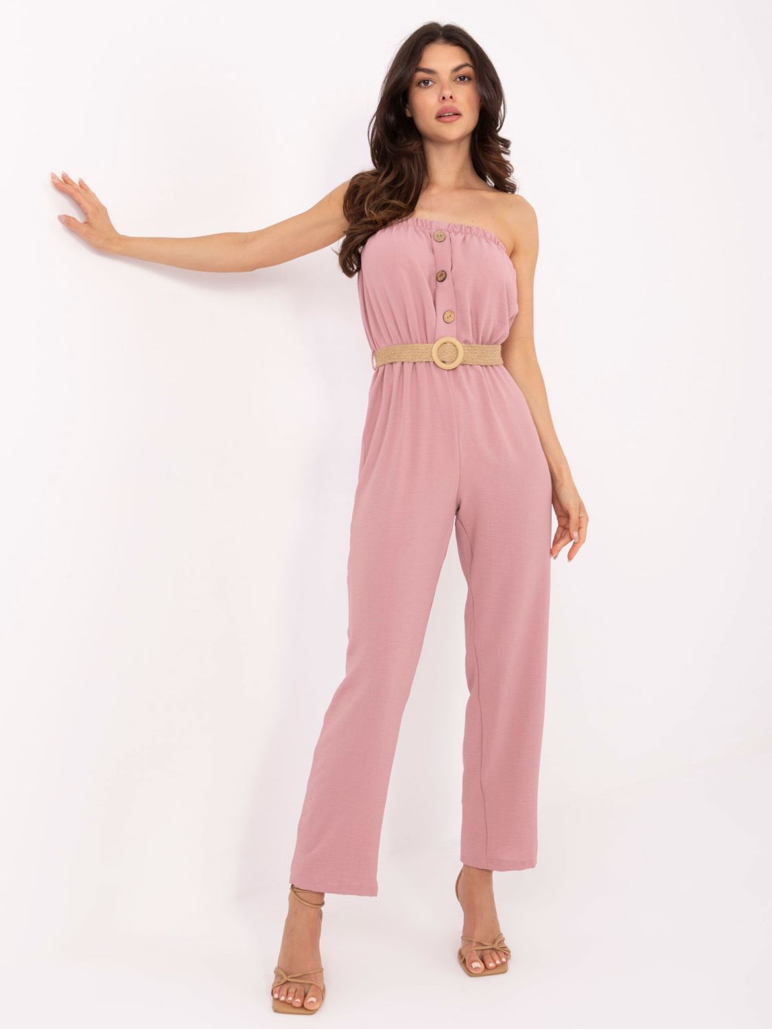 Rosa Overall mit Gürtel RUE PARIS