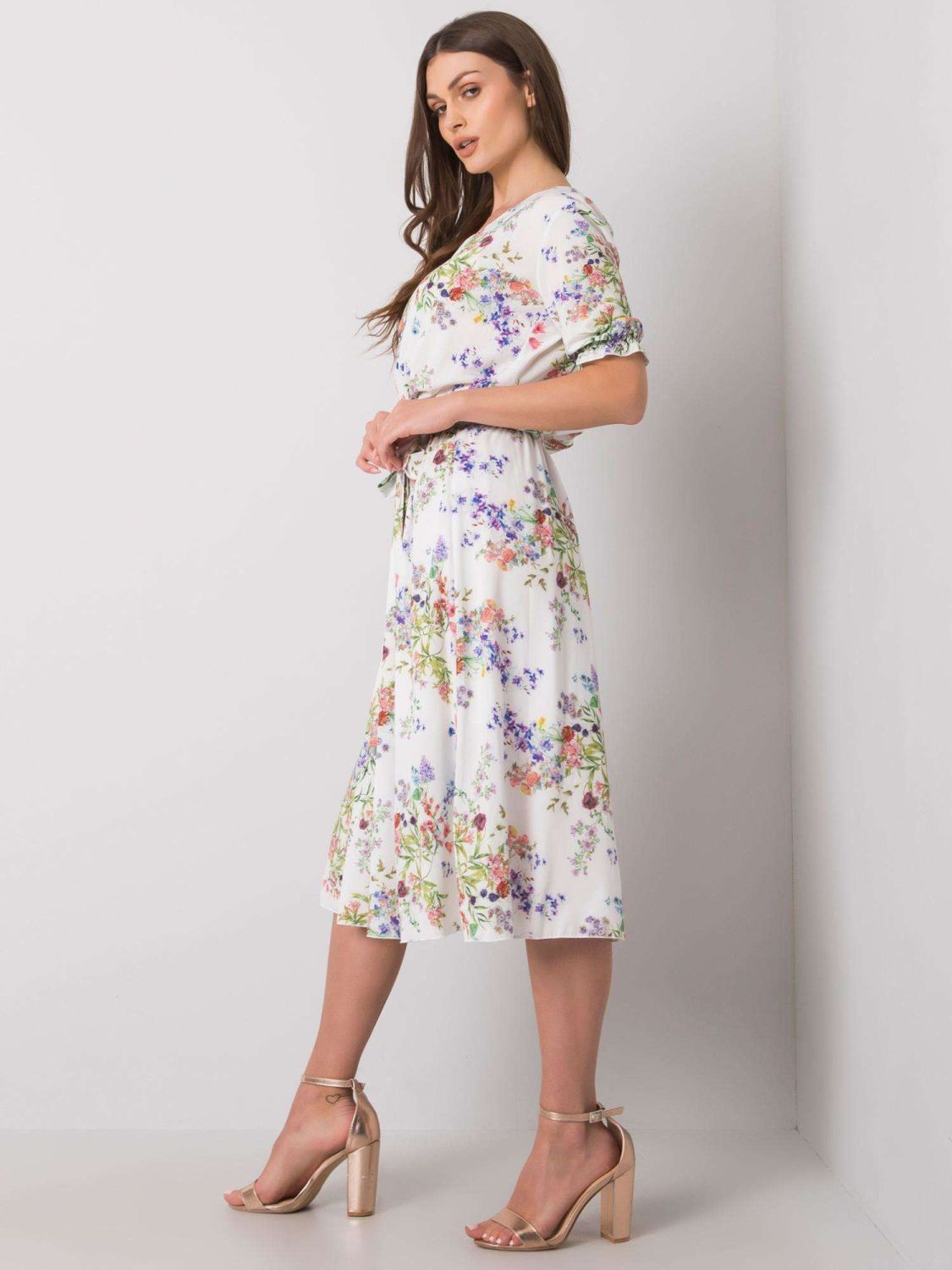 Weißes Blumen Kleid