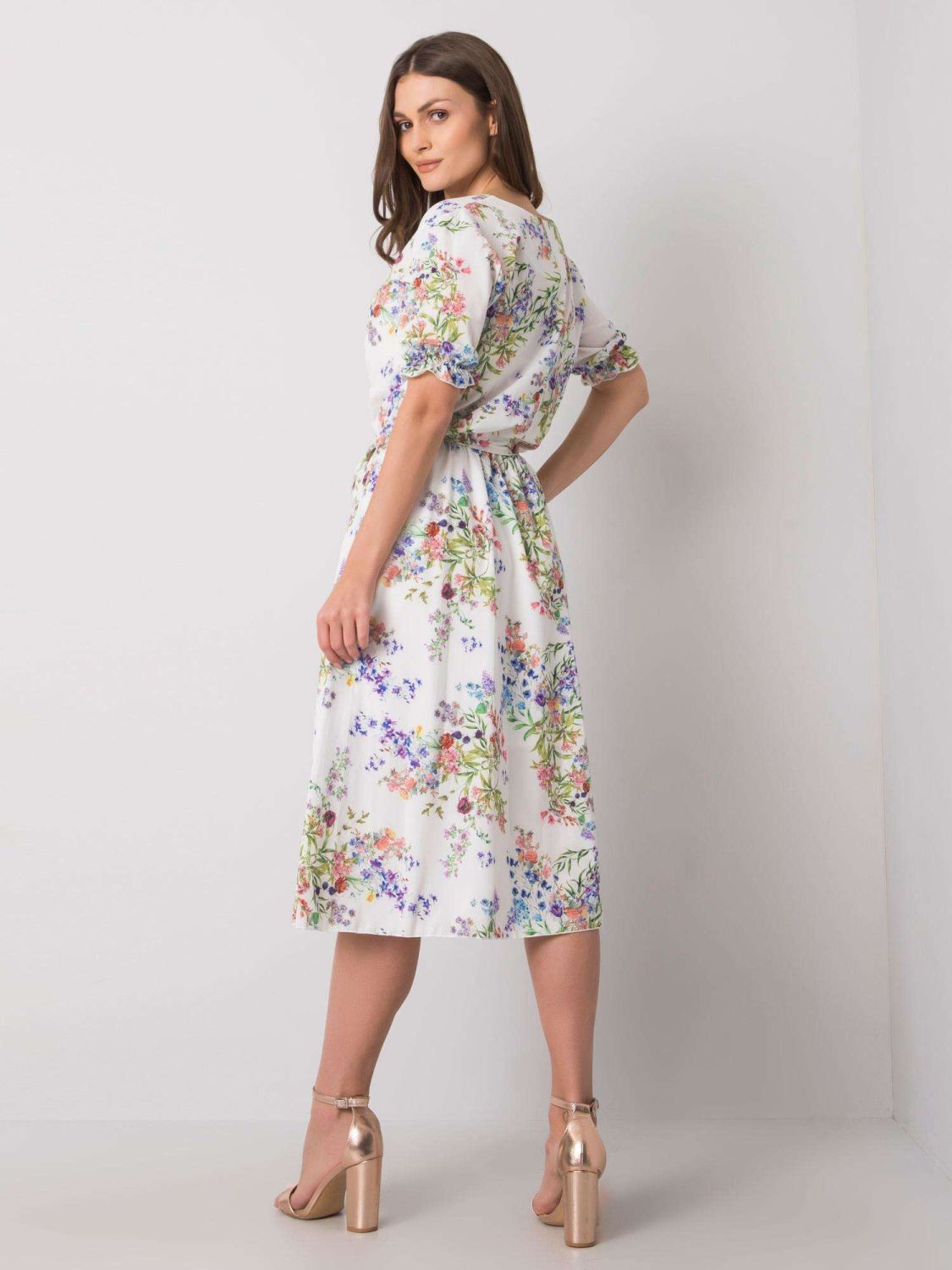 Weißes Blumen Kleid