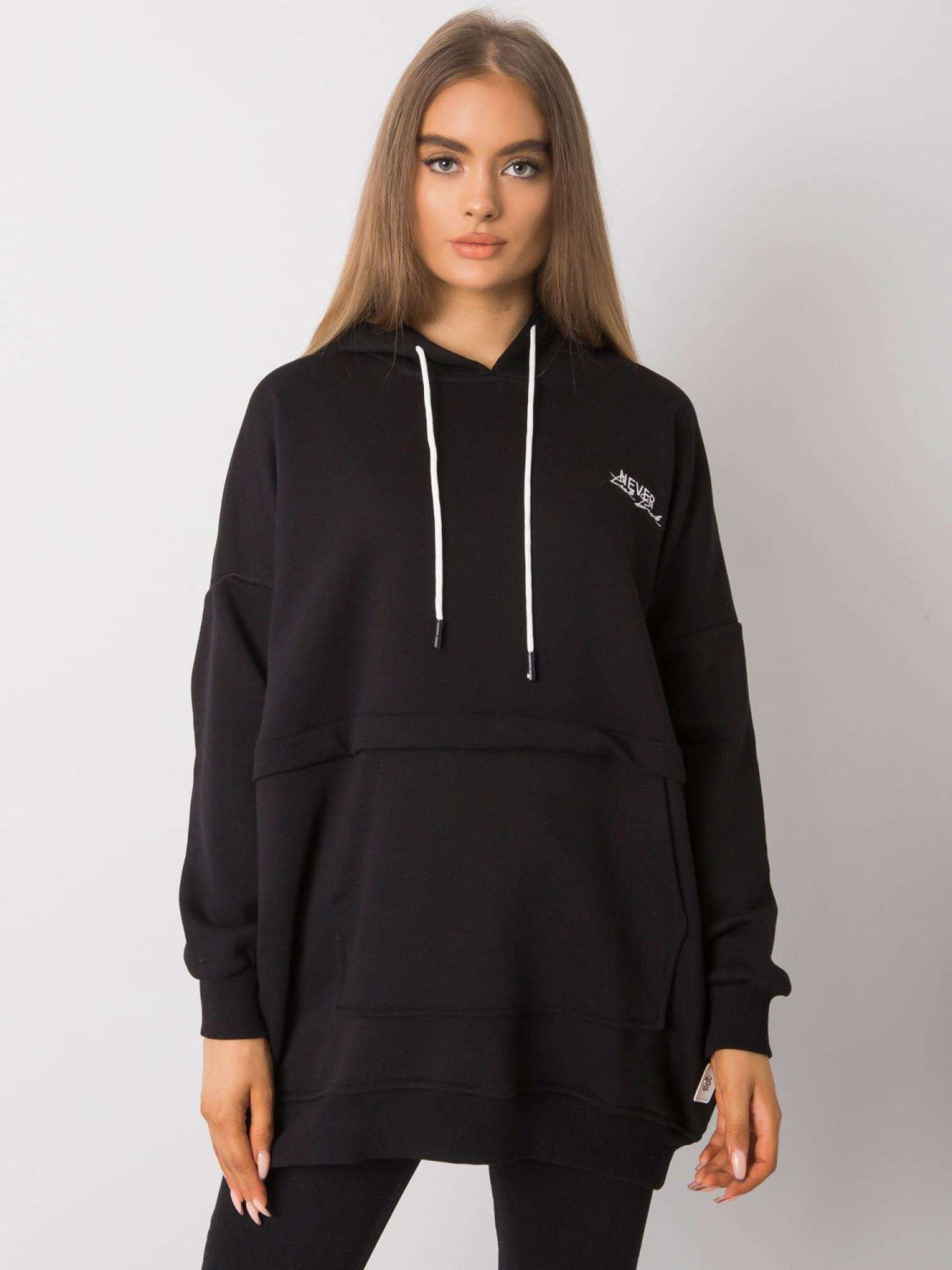 Schwarzer Damen Hoodie