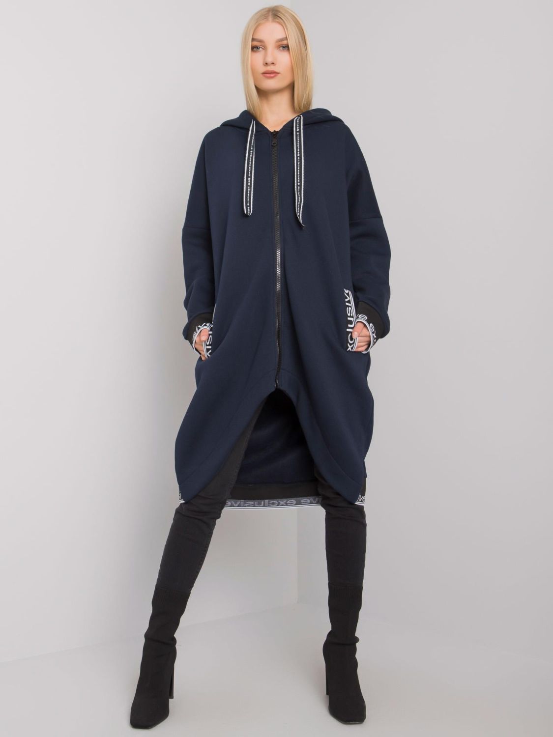 Damen Kapuzenjacke in Marineblau