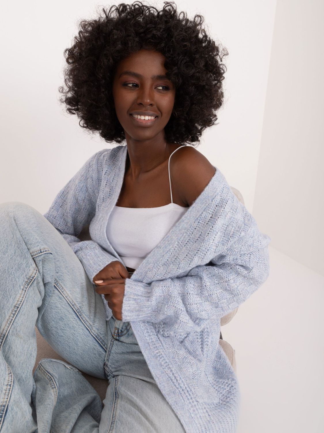 Stylischer Cardigan in Hellblau