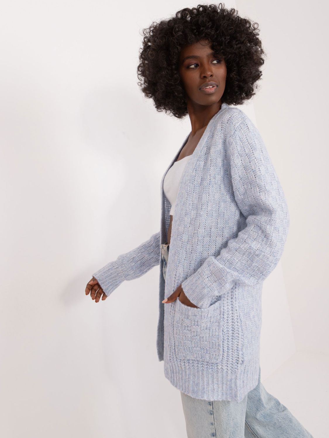 Stylischer Cardigan in Hellblau