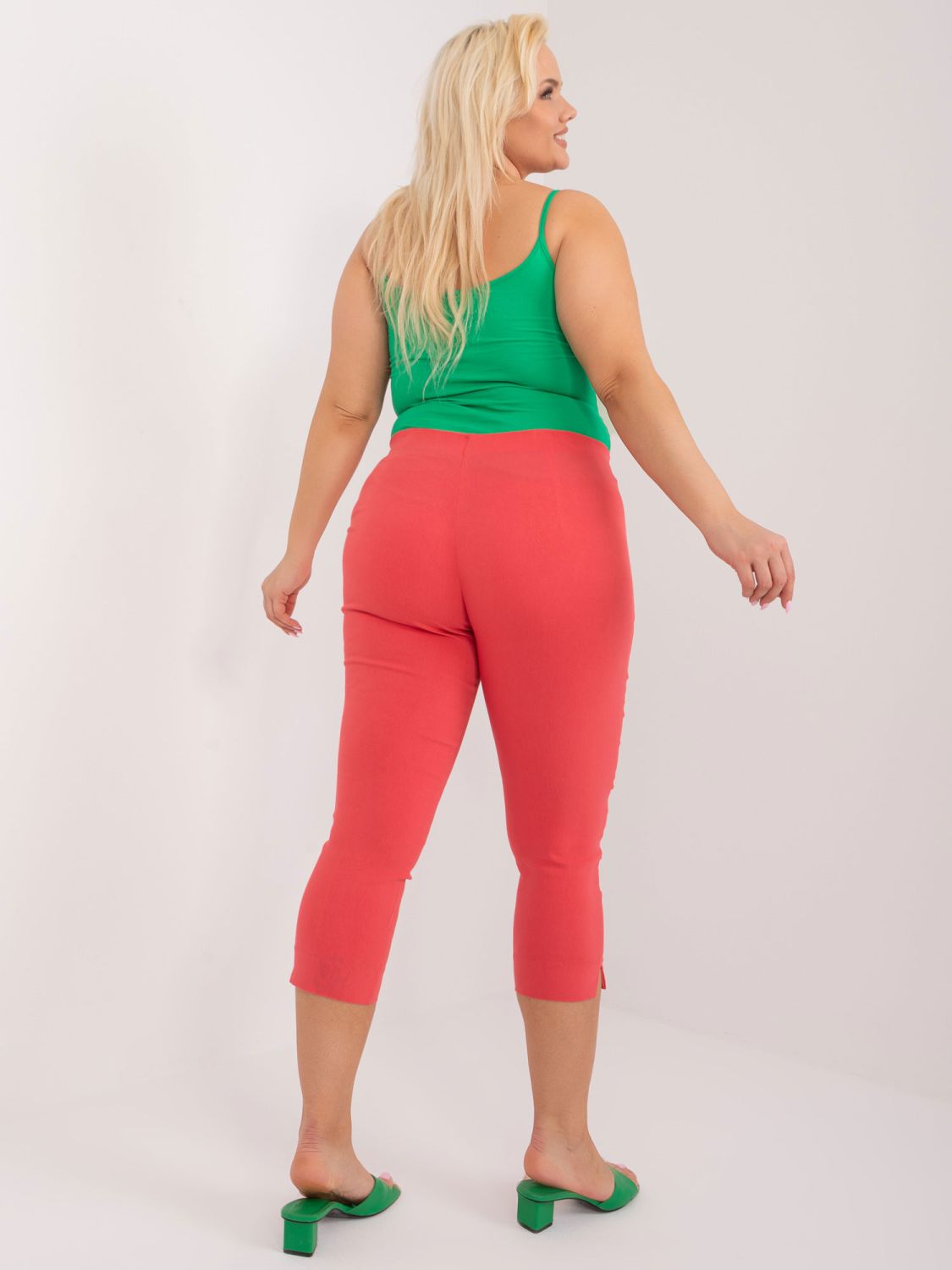 Korallenfarbene Damenhose