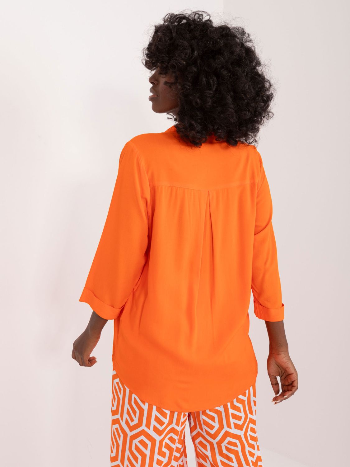 Stylische orange Bluse