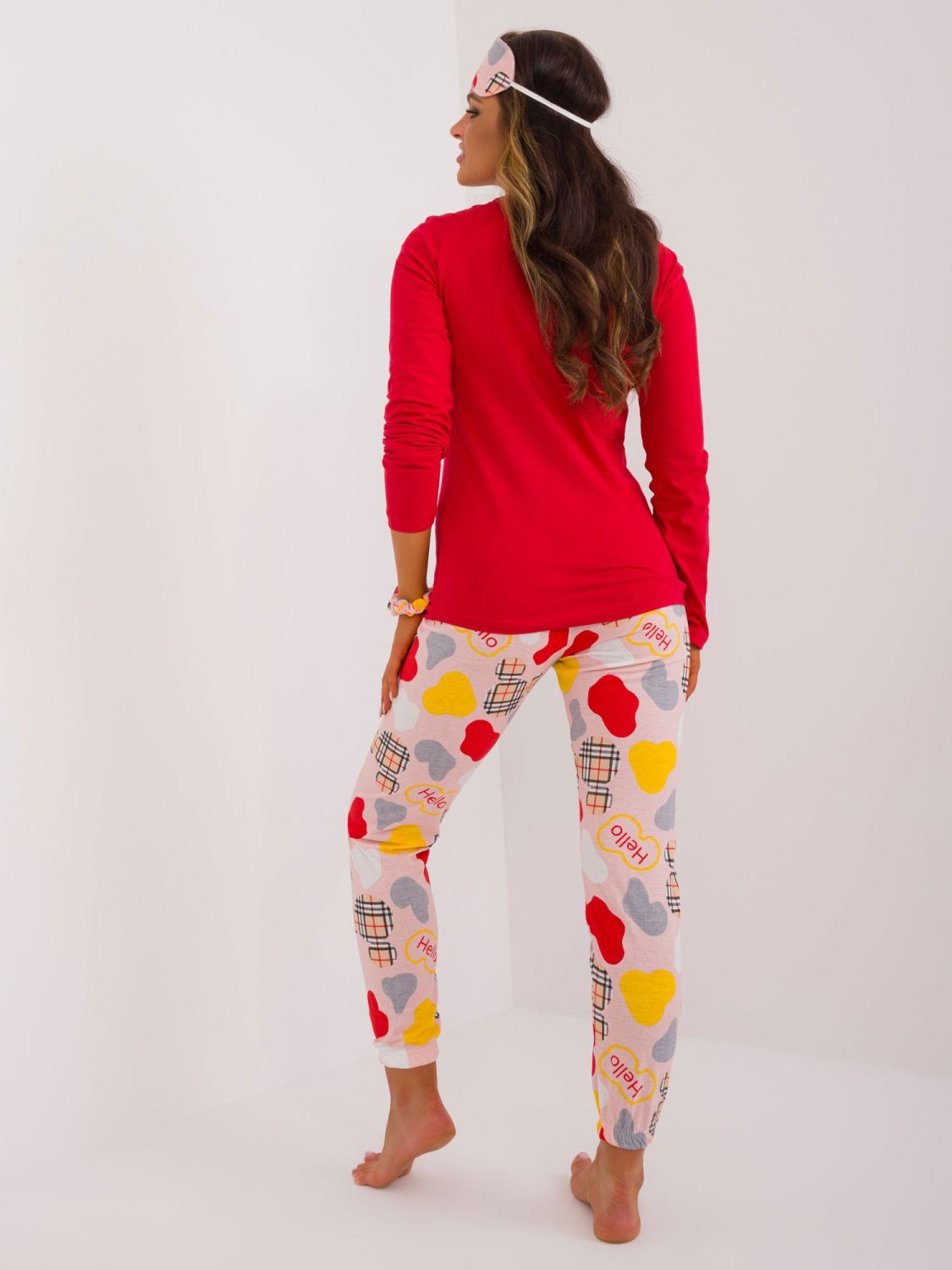 Bequemes rotes Pyjama