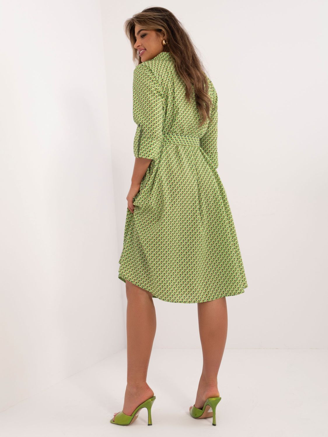 Stilvolles Midi-Kleid mit 3/4-Ärmeln