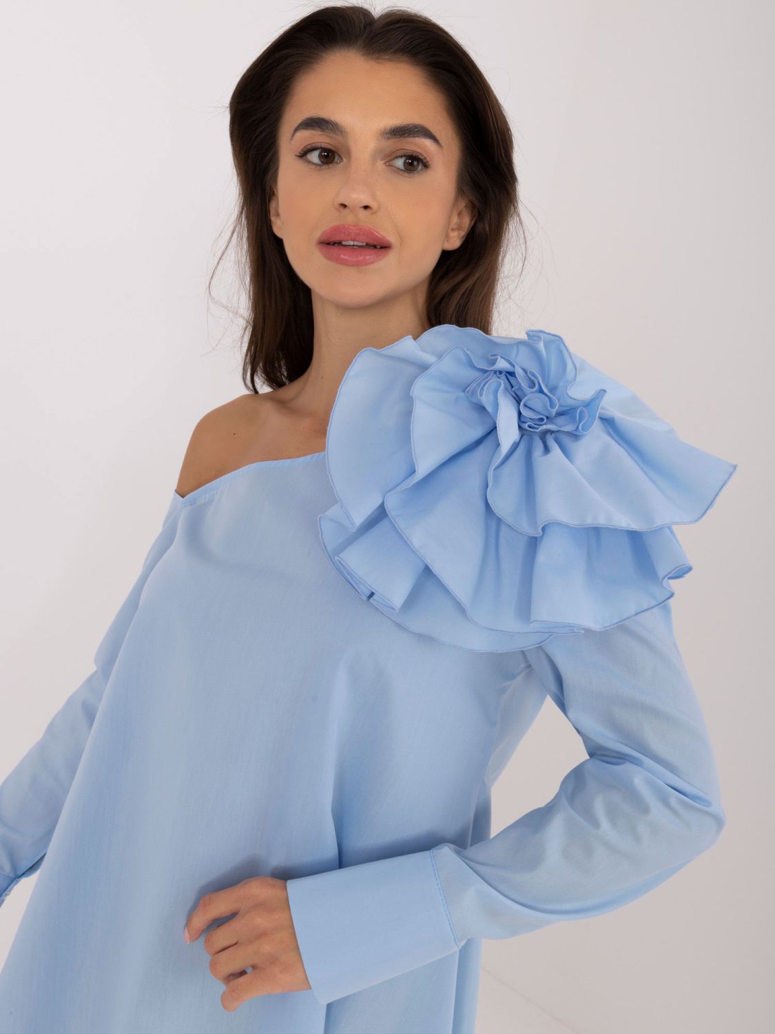 Elegante Bluse in Hellblau