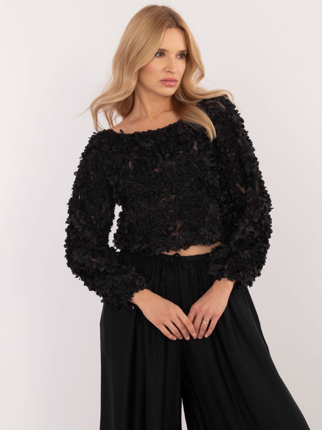 Elegante Bluse mit langen Ärmeln