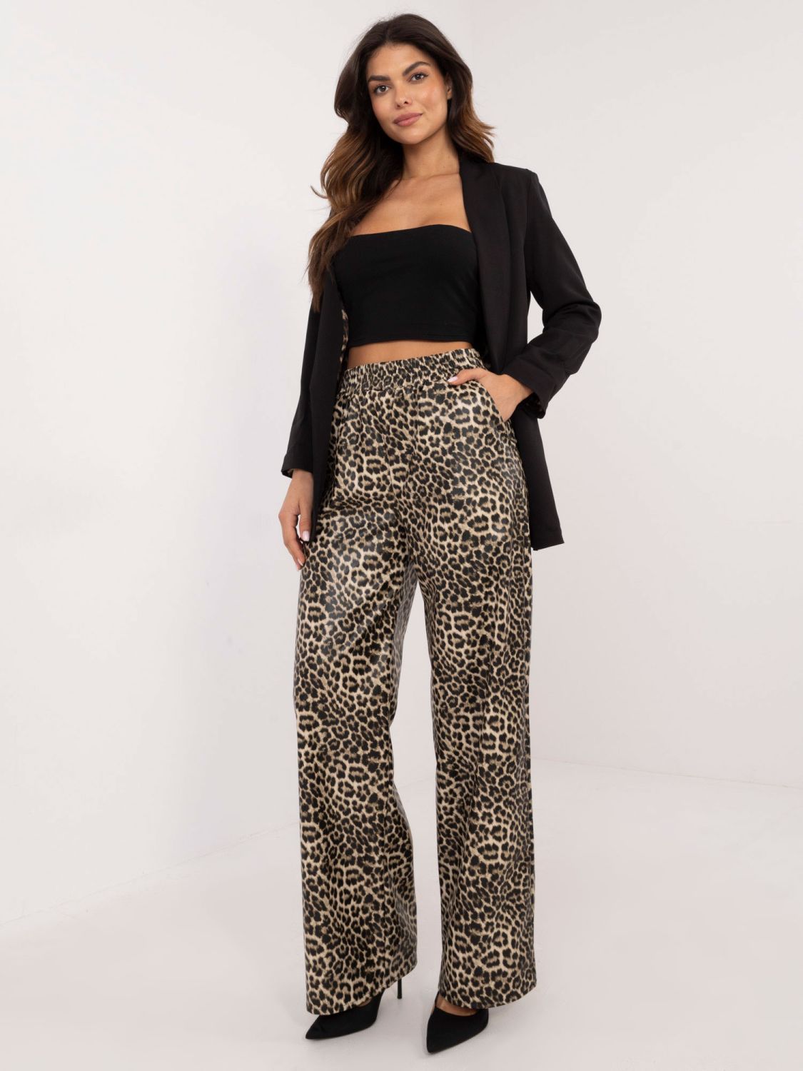 Elegante Hose aus Kunstleder