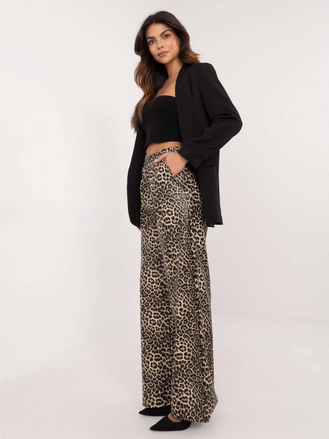 Elegante Hose aus Kunstleder