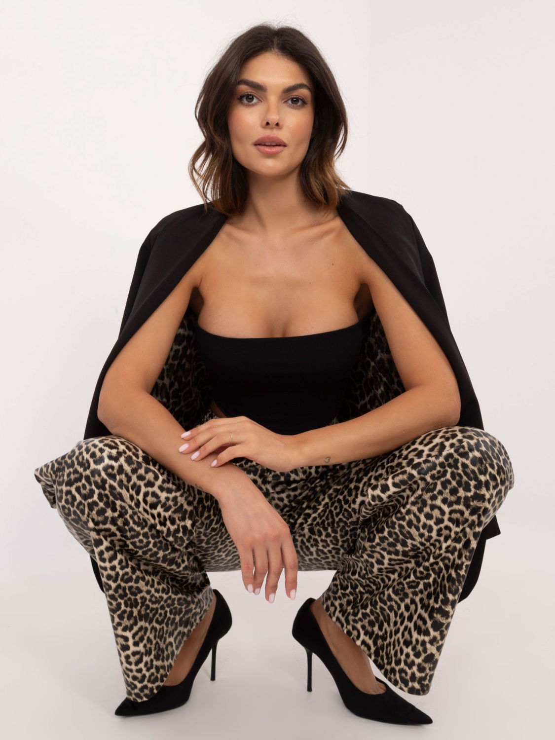 Elegante Hose aus Kunstleder