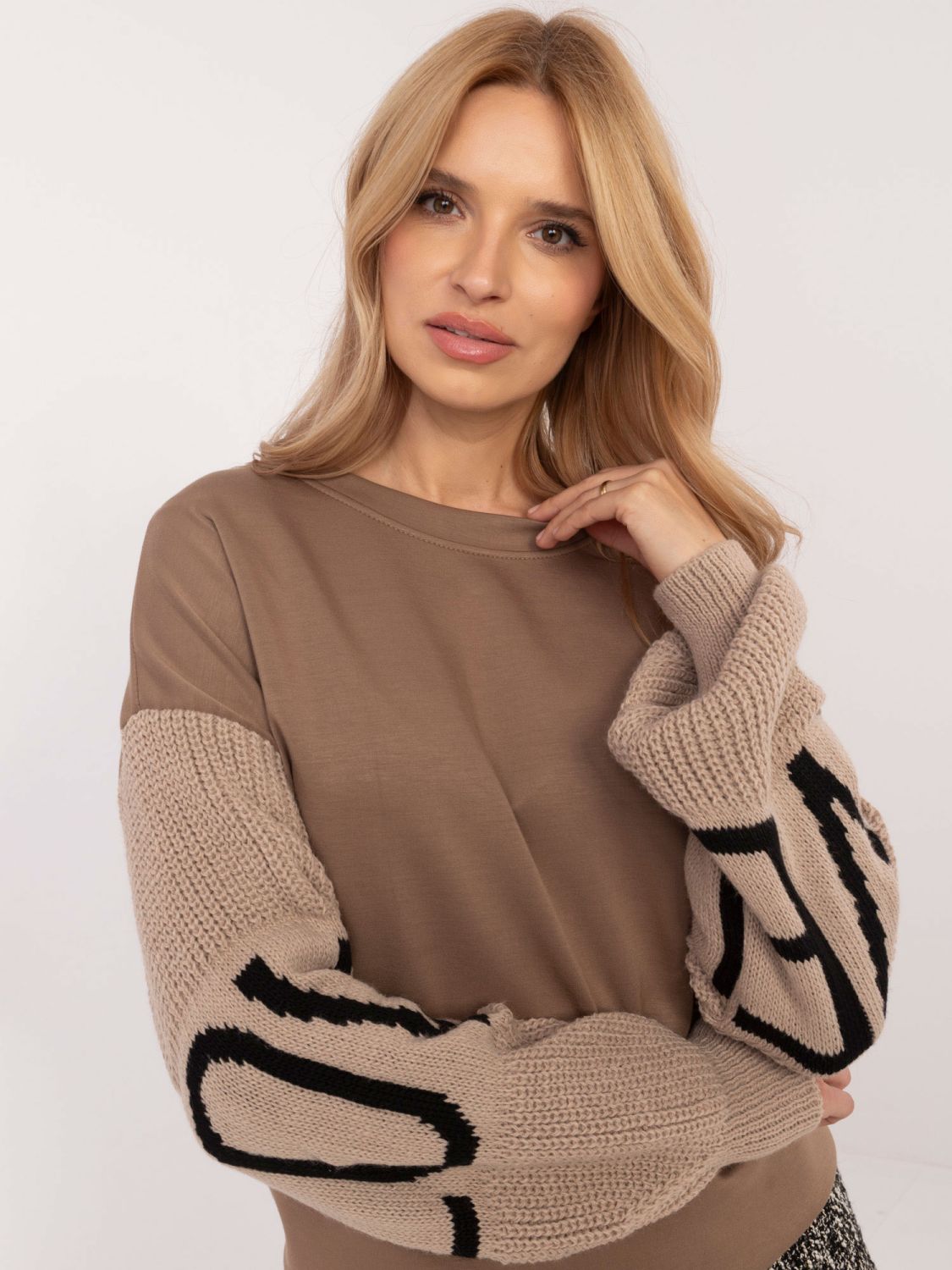 Stylisches beige Sweatshirt