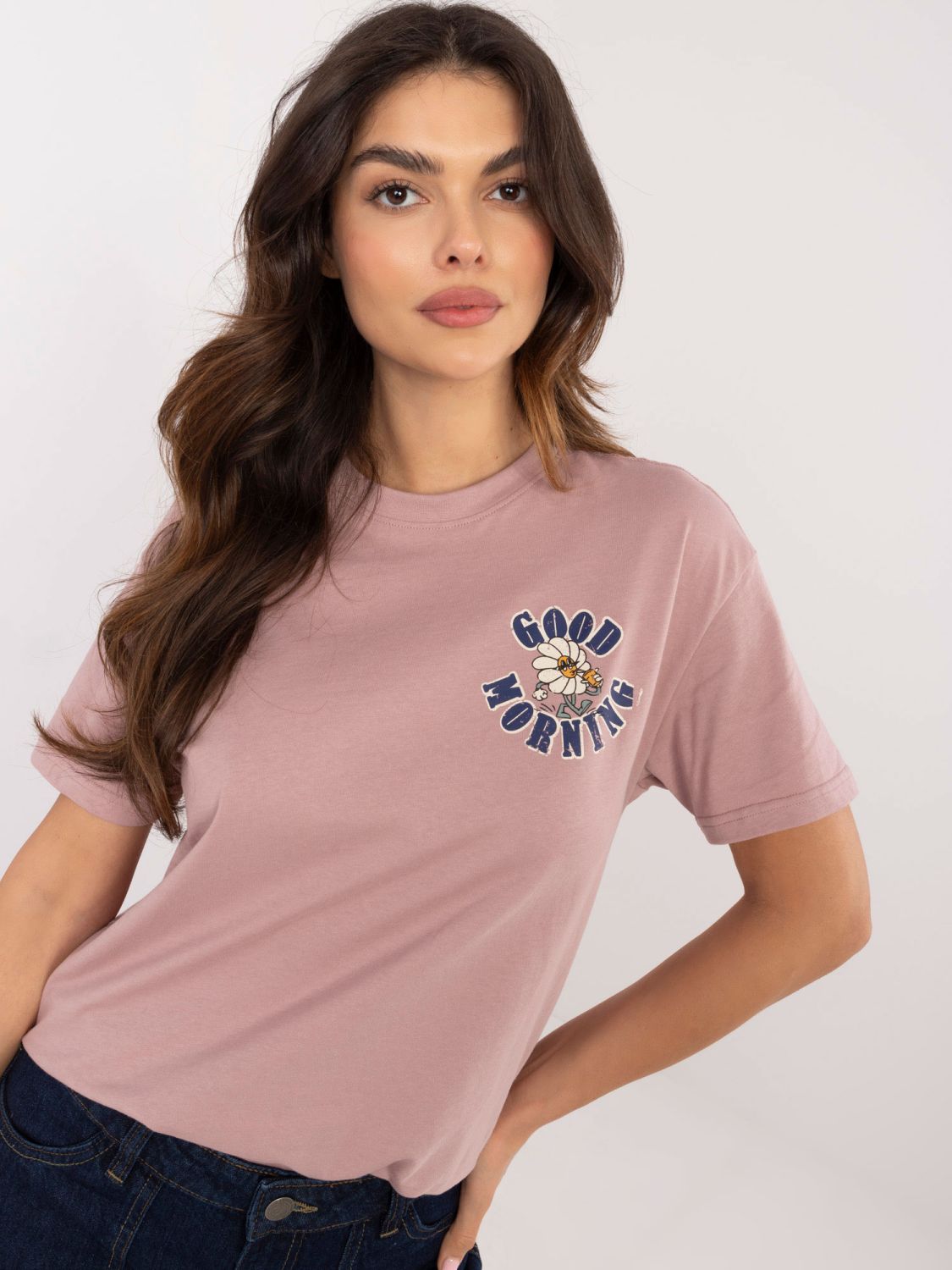 Stylische Bluse in Dunkelrosa