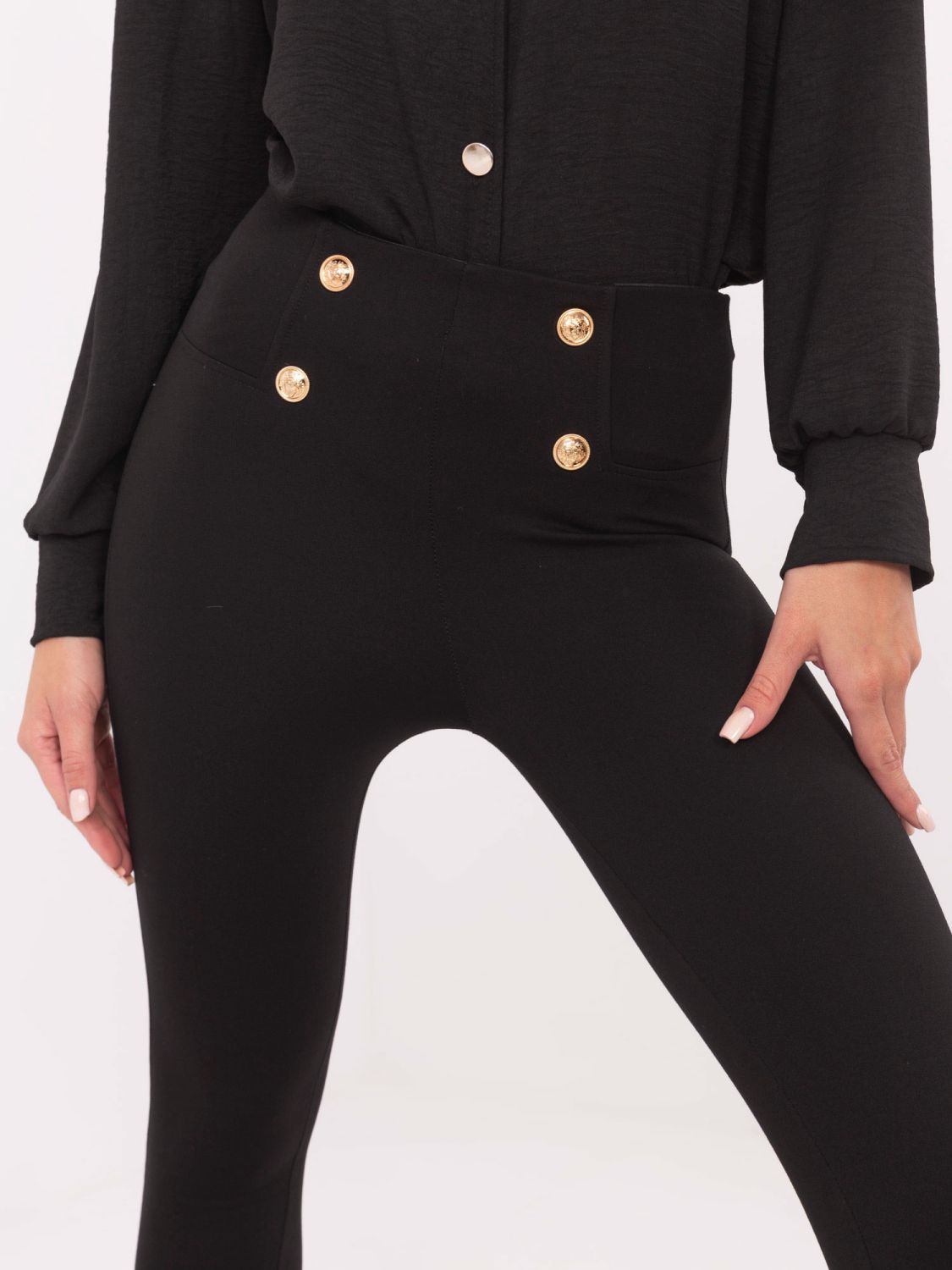 Elegante schwarze Leggings