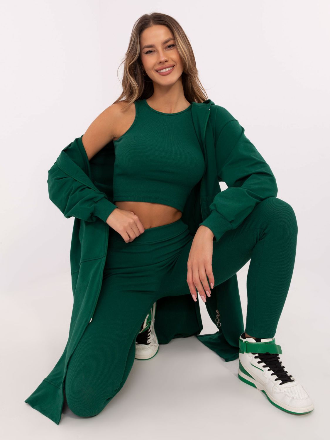 Stylisches Set in Dunkelgrün