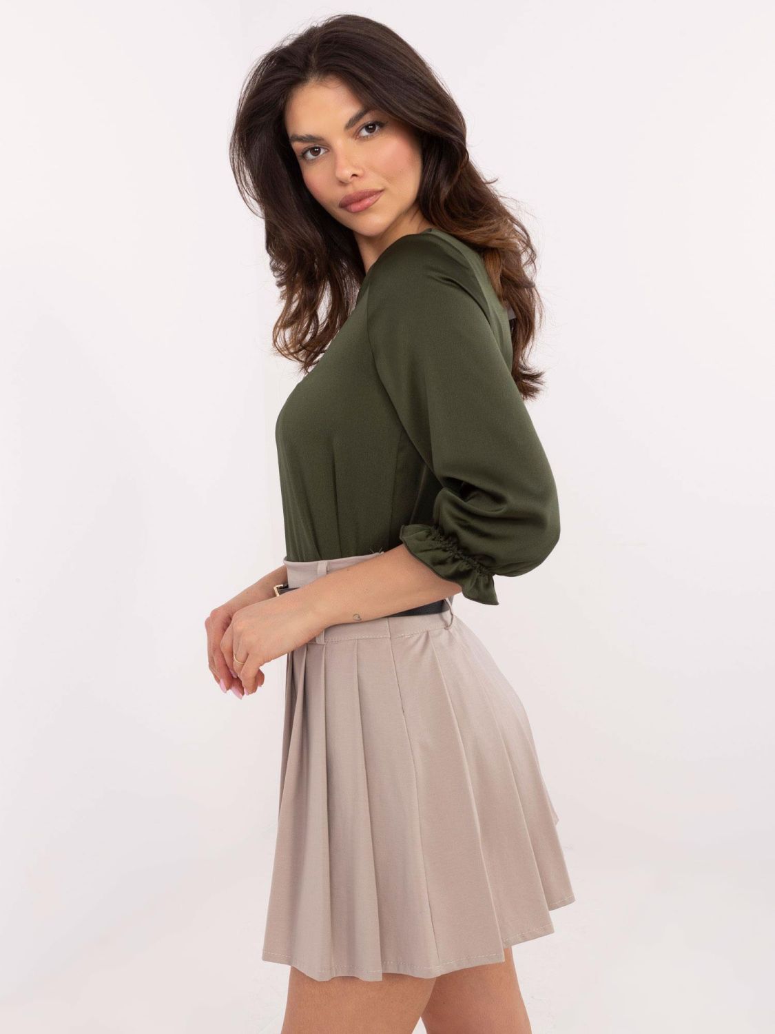 Elegante Bluse mit 3/4-Ärmeln