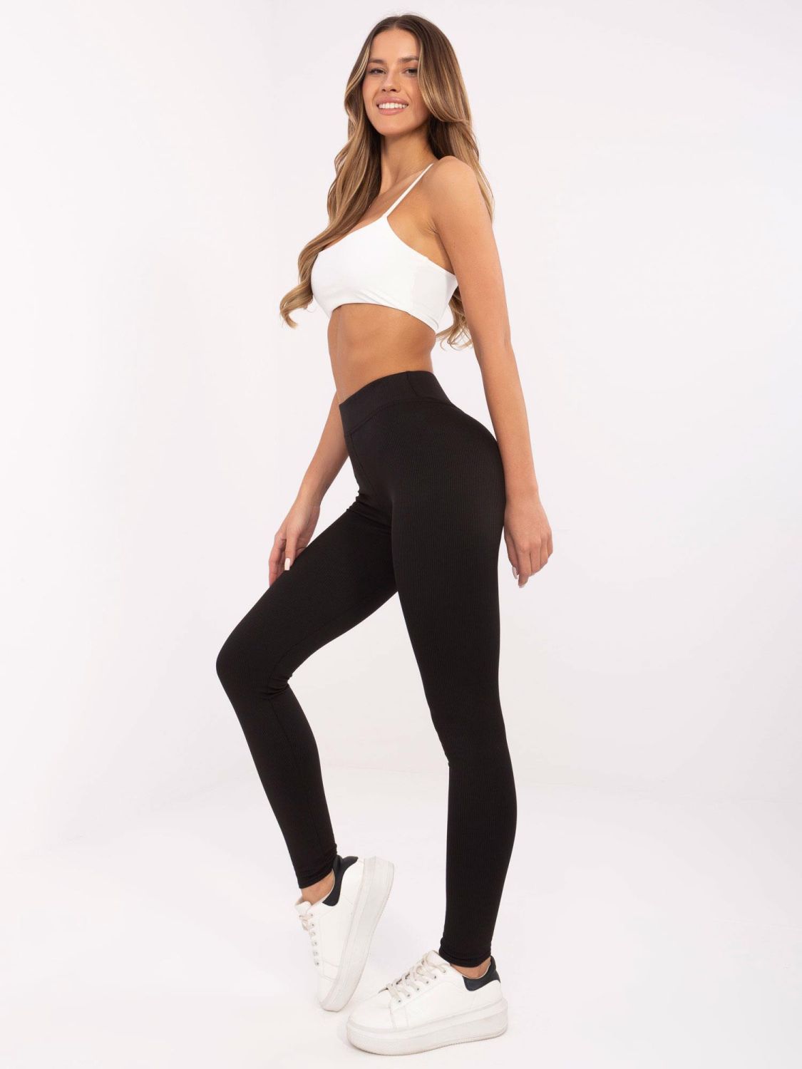 Stylische schwarze Leggings