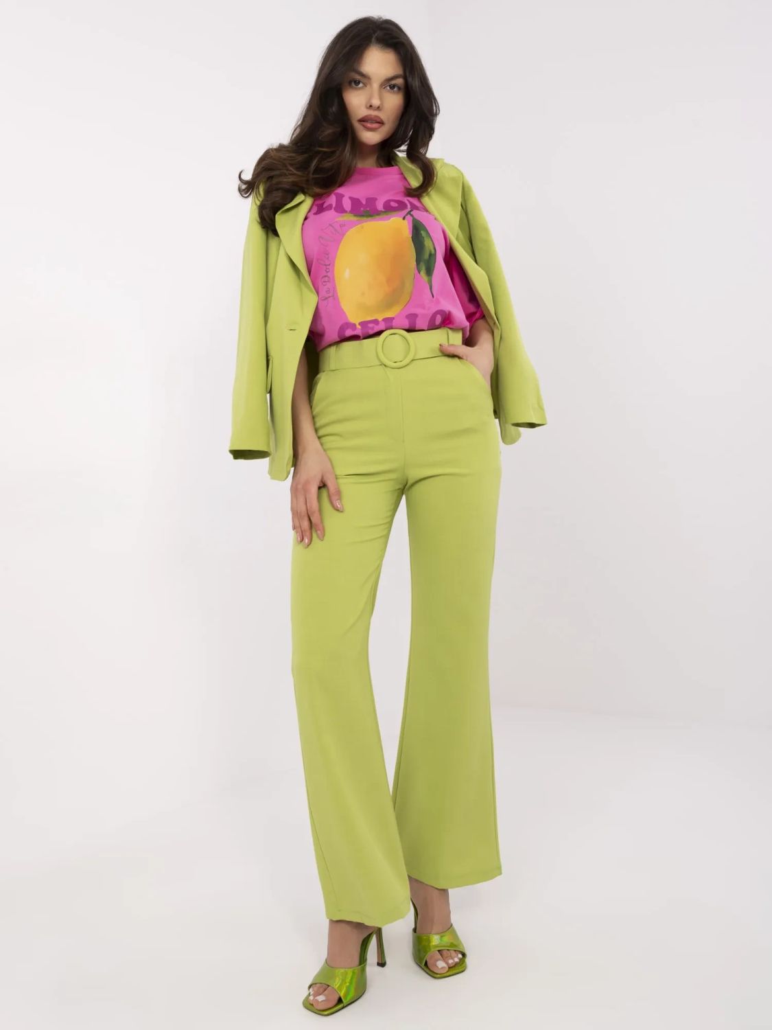 Elegante limettengrüne Hose