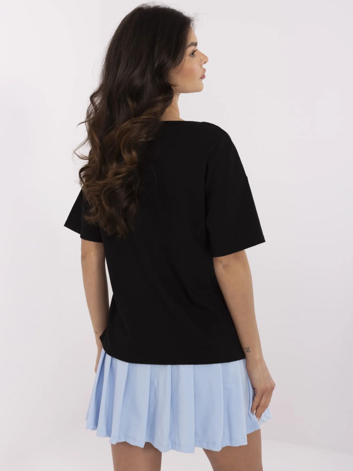 Stylisches schwarzes T-Shirt mit Druck