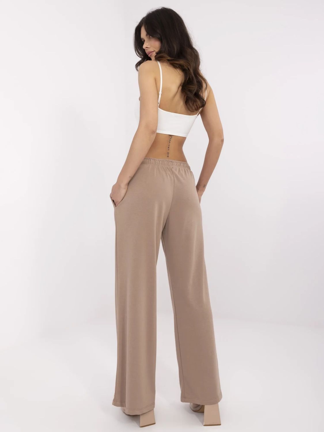 Stylische beige Sporthose