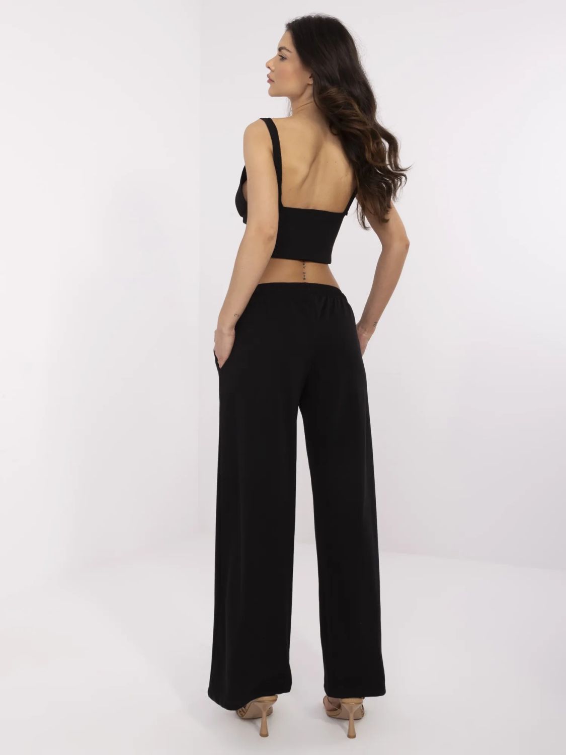 Stylische schwarze Sporthose