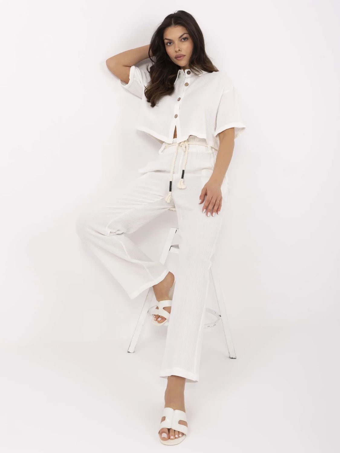 Eleganter Komplett mit kurzen Ärmeln