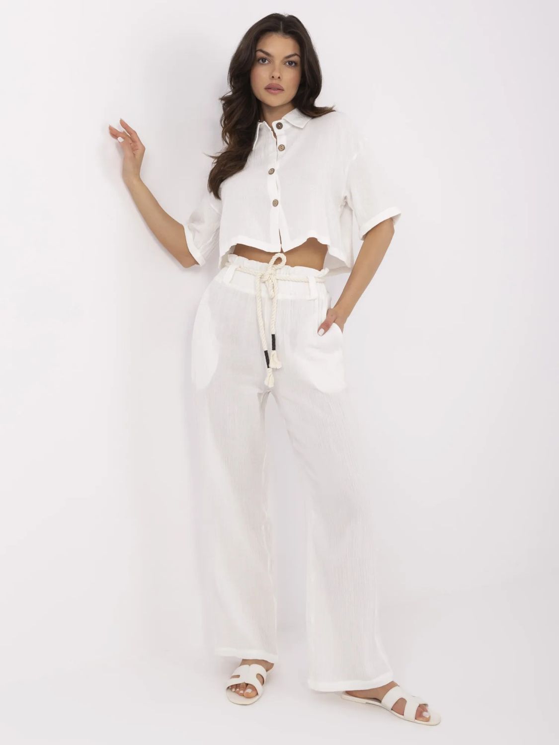 Eleganter Komplett mit kurzen Ärmeln