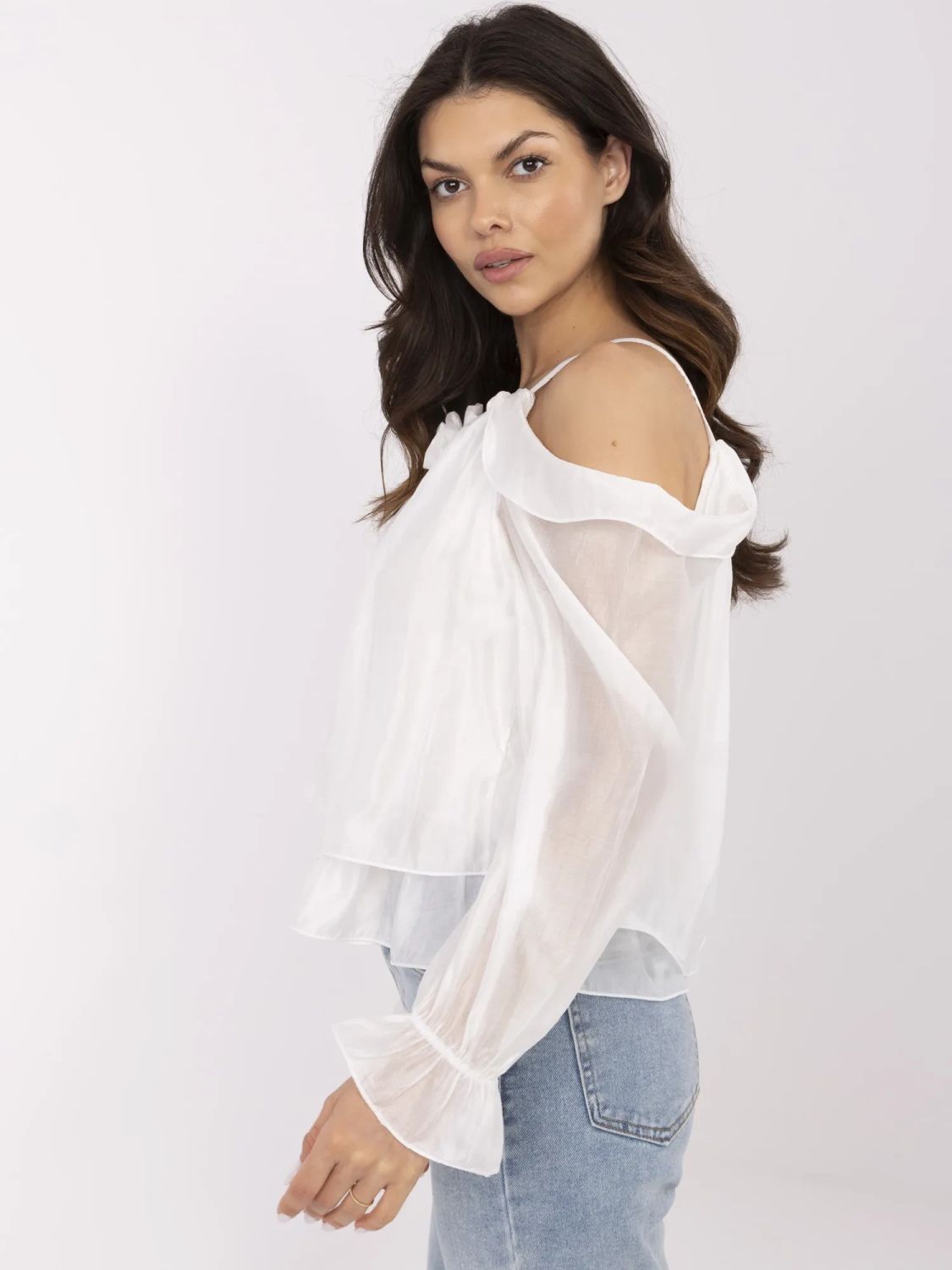 Elegante Bluse mit Volants