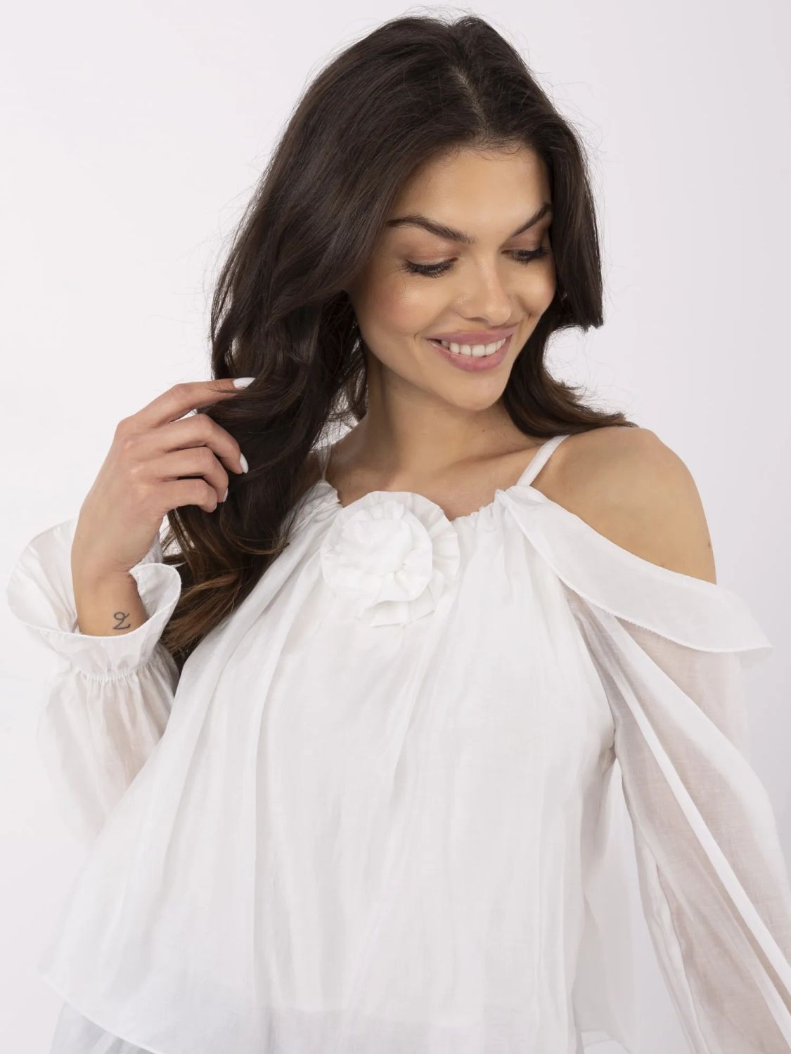 Elegante Bluse mit Volants