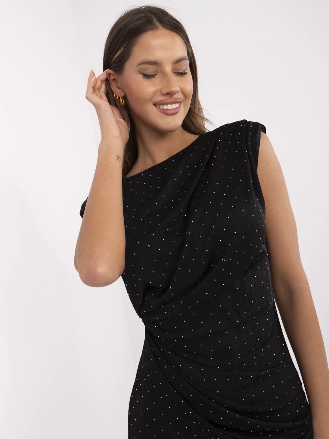 Elegantes Midi-Kleid mit Applikation