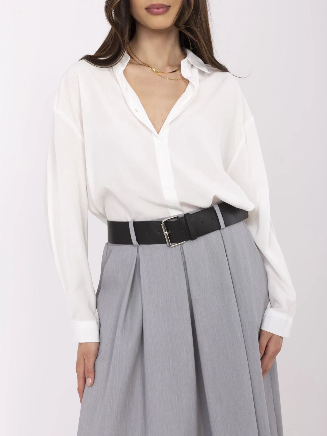 Eleganter Maxi-Rock mit stylischem Gürtel