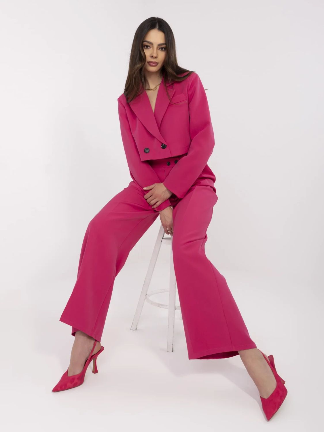 Eleganter Komplettanzug in Rosa