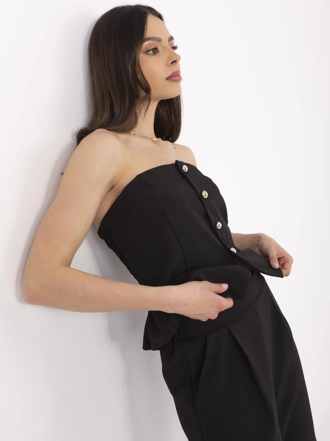 Eleganter Komplettanzug mit weitem Bein